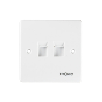 Tronic 2 Gang Data Socket
