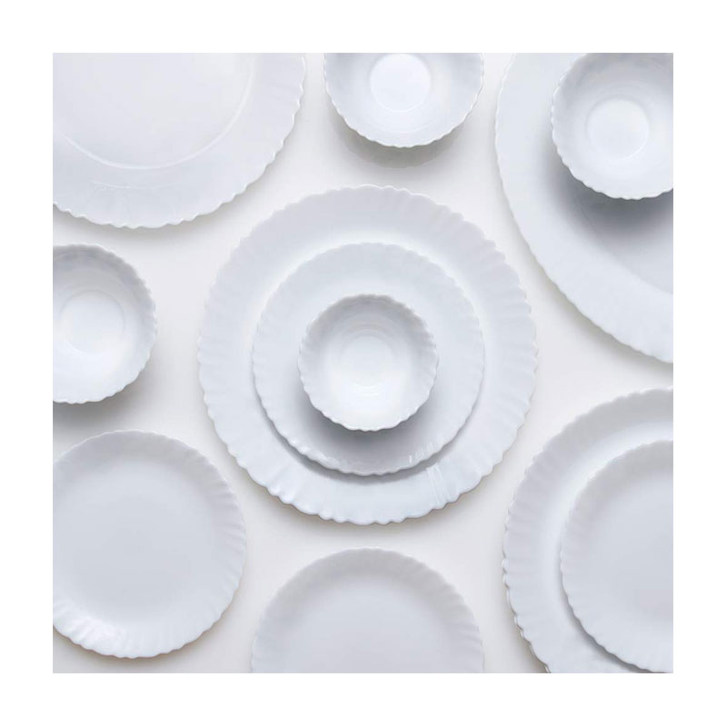 La Opala Dinner Set White Classique 47 Pieces Lc047 6 La Opala Dinner Set White Classique 47 Pieces Lc047