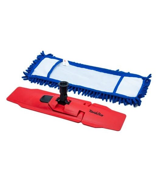 Tonkita Curly Dust & Wash Flat Mop Refill, Deep Removal of Dirt, Stains or Spills from Parquet, Marble, Laminate, Wooden and Tiled Flooring TK790R Set of 2