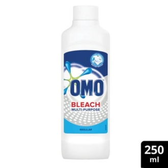 Omo Multipurpose Bleach Regular 250ml Removes Tough Stains and Kills 99.9% of Germs 68760935 (Pack of 3)