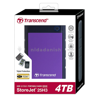 Transcend USB External Hard Drive 4TB 3.0