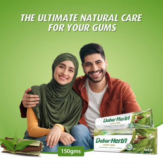 Dabur Herbal Toothpaste 150g No Brush Neem (Pack of 6)