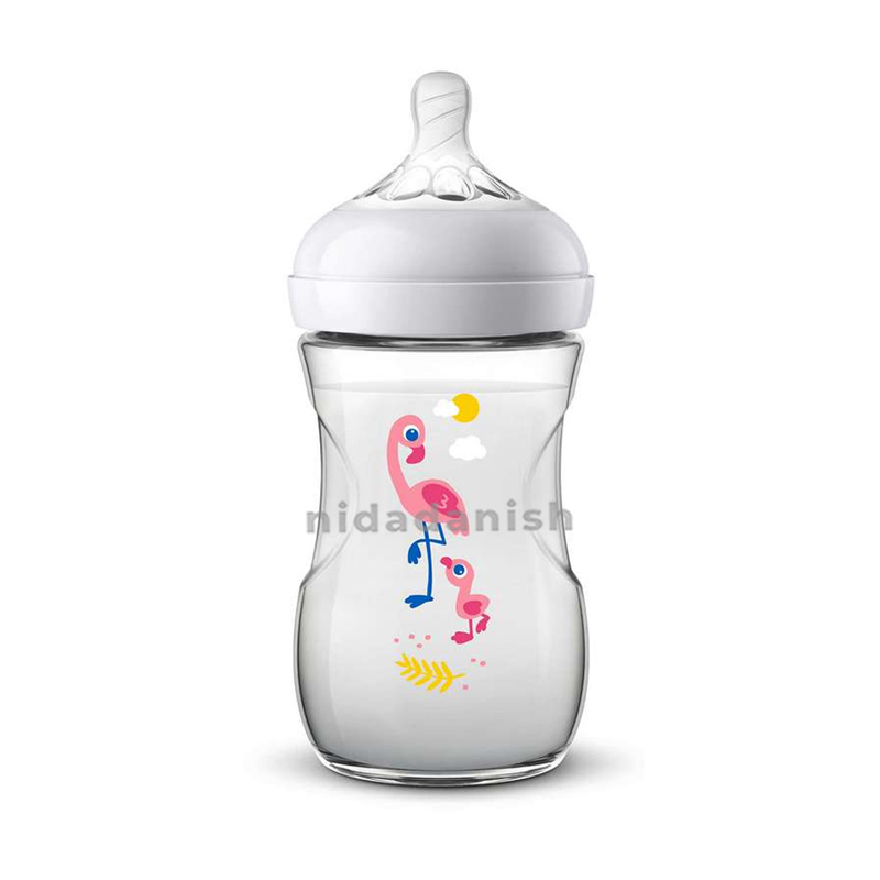 Philips Avent Bottle Natural Flamingo 260Ml/9Oz 2 Holes 1M+ 070/21 2 Philips Avent Bottle Natural Flamingo 260Ml/9Oz 2 Holes 1M+ 070/21