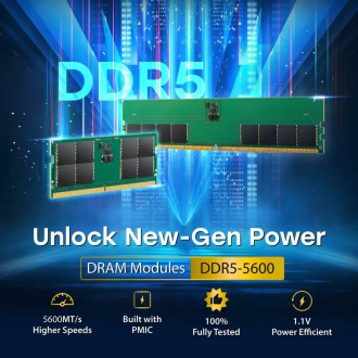 Transcend Laptop Memory Module - 8GB RAM DDR5 5600, SO-DIMM, 1Rx16 Configuration, 1Gx16, CL46, 1.1V, JM5600ASG-8G.