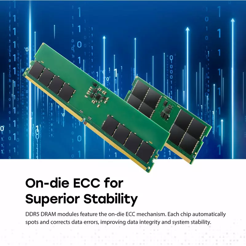 Transcend Desktop Memory Module - 32Gb Ram Ddr5 4800, U-Dimm, 2Rx8 Configuration, 1.1V, Jm4800Ale-32G. 6 Transcend Desktop Memory Module - 32Gb Ram Ddr5 4800, U-Dimm, 2Rx8 Configuration, 1.1V, Jm4800Ale-32G.