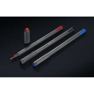 Pentonic Ballpen Assorted Dispenser, Low Viscosity Ink Allows The Rolling Ball to Glide Across All Kinds of Paper Surfaces Without Smearing, Sleek Charcoal Gray Finish 50pcs PBPA50S