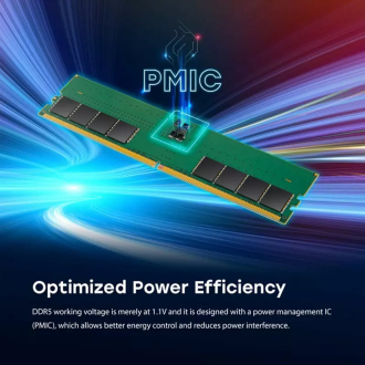 Transcend Desktop Memory Module - 32GB RAM DDR5 5600, U-DIMM, 2Rx8 Configuration, 2Gx8, CL46, 1.1V, JM5600ALE-32G.