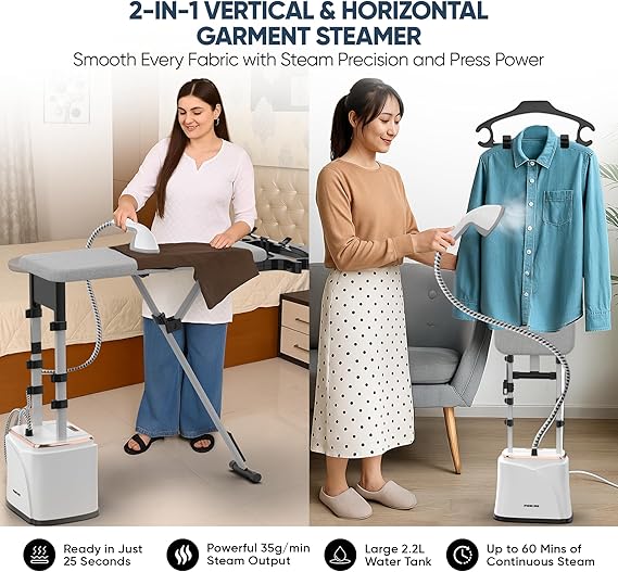 Nikai Garment Steamer 2.2L Tank Suit Hanger 1950W Ngs292Ab Water Filtration Function 3 Bar Pump Inside 79Cm Iron Board Length Automatic Power Off 5 Nikai Garment Steamer 2.2L Tank Suit Hanger 1950W Ngs292Ab Water Filtration Function 3 Bar Pump Inside 79Cm Iron Board Length Automatic Power Off