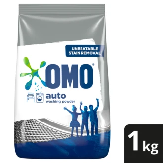 Omo Auto Washing Machine Detergent Powder 1kg Specifically Formulated to Give you Unbeatable Stain Removal 68736735 (Pack of 3)