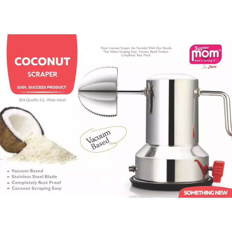 Supermom Coconut Scraper Stainless Steel Body And Blade 572280 2 Supermom Coconut Scraper Stainless Steel Body And Blade 572280