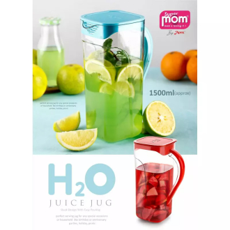 Supermom H2O Juice Jug 1500ml Plastic Material Unbreakable Easy Pouring 573386