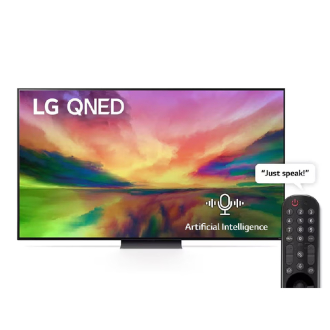 LG 65" QNED 4K UHD Smart TV with WebOS, Smart AI ThinQ, Magic Remote, HDR10, HLG, AI Sound & Picture Pro 65QNED81-6RA