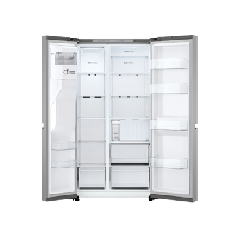 Lg Refrigerator 641L Side By Side Door With Linear Cooling, Smart Inverter Compressor, Thinq, Prime Silver Gc-L257Klkw 2 Lg Refrigerator 641L Side By Side Door With Linear Cooling, Smart Inverter Compressor, Thinq, Prime Silver Gc-L257Klkw