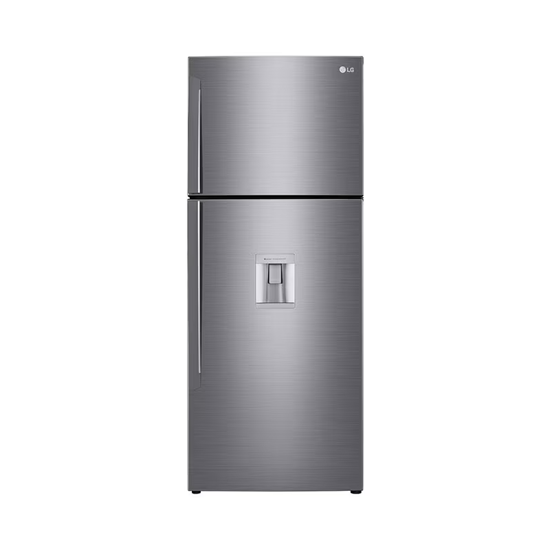 Lg Refrigerator 438L Double Door Top Freezer Linear Cooling, Door Cooling, Fresh 0 Zone, Smart Inverter Linear Compressor, Hygiene Fresh, Smart Thinq, Platinum Silver Gl-T652Hlcm