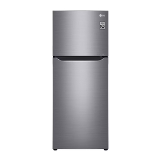 LG Refrigerator 234L Double Door, Top Freezer with Inverter Linear Compressor, Multi Air Flow Silver GC-252SLBB