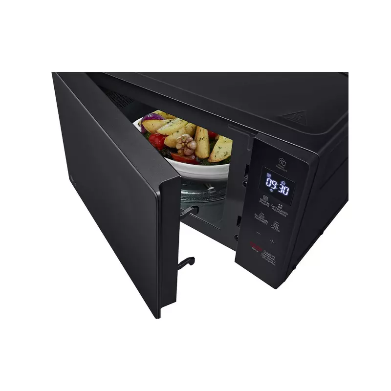 Lg Microwave 20L - 1350W, Neochef™, Easyclean™, Slim Design, Led Lamp, Black, Ms2032Gas. 10 Lg Microwave 20L - 1350W, Neochef™, Easyclean™, Slim Design, Led Lamp, Black, Ms2032Gas.