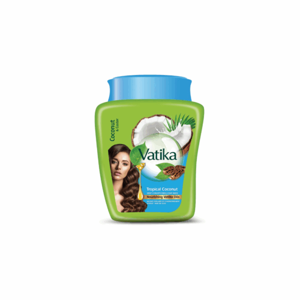 Vatika Naturals Hot Oil Treatment Tropical Coconut & Castor Oil for Volume & Thickness 500g