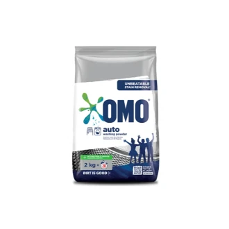 Omo Auto Washing Machine Detergent Powder 2kg Unbeatable Stain Removal 67390001 (Pack Of 3)