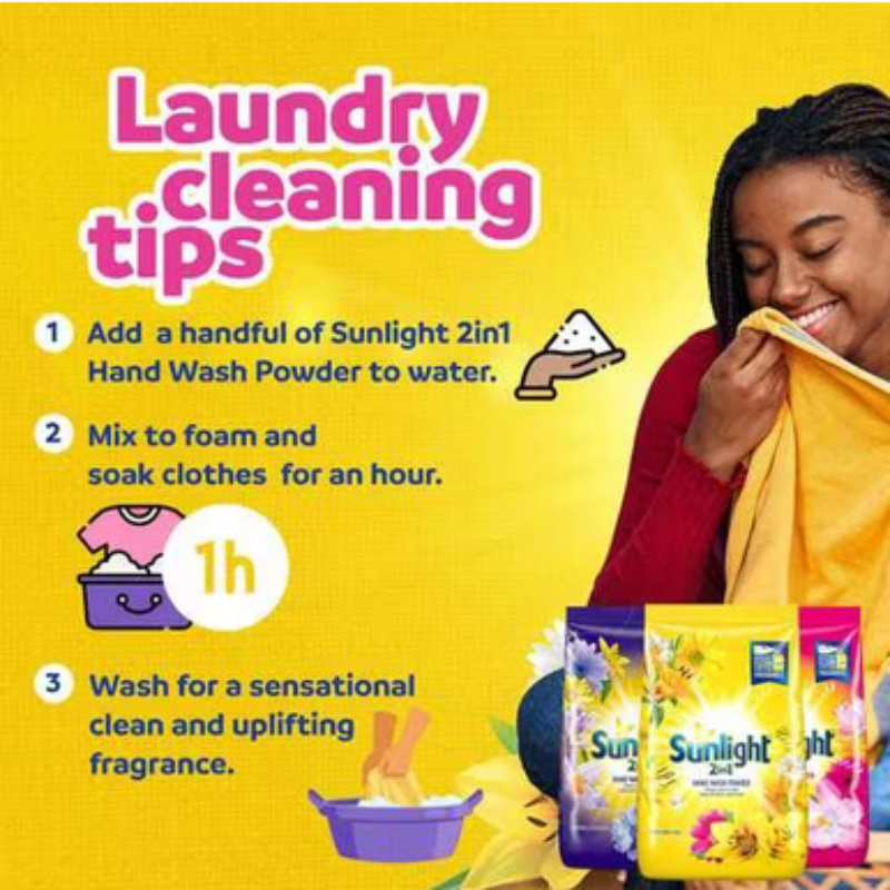 Sunlight Hand Wash Powder Pink 1Kg Advanced Stain Removal, Outstanding Whiteness, Long-Lasting Freshness 68736720 (Pack Of 3) 3 Sunlight Hand Wash Powder Pink 1Kg Advanced Stain Removal, Outstanding Whiteness, Long-Lasting Freshness 68736720 (Pack Of 3)