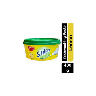 Sunlight Dish Washing Paste 400g Sparkling Clean, Eco-Friendly and Time-Saving 68921009 (Pack of 3Pcs)
