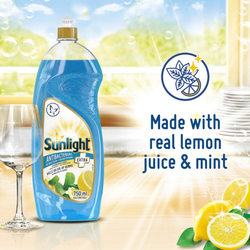 Sunlight Dish Washing Liquid Antibacterial 750Ml Sparkling Clean, Eco-Friendly And Time-Saving 68665419 (Pack Of 3Pcs) 3 Sunlight Dish Washing Liquid Antibacterial 750Ml Sparkling Clean, Eco-Friendly And Time-Saving 68665419 (Pack Of 3Pcs)