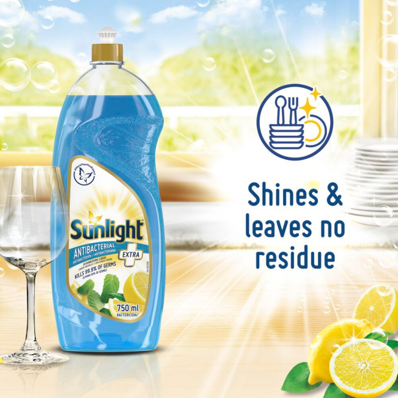 Sunlight Dish Washing Liquid Antibacterial 750Ml Sparkling Clean, Eco-Friendly And Time-Saving 68665419 (Pack Of 3Pcs) 5 Sunlight Dish Washing Liquid Antibacterial 750Ml Sparkling Clean, Eco-Friendly And Time-Saving 68665419 (Pack Of 3Pcs)