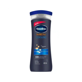 Vaseline Men Body Lotion Cooling 400ml Boosts Suppleness Nourishes and Conditions the Skin69729775 (Pack of 3)