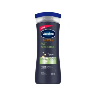 Vaseline Men Body Lotion Fast Absorbing 400ml Enjoy the Sensation of Clean and Fresh Skin After Each Application 69729778 (Pack of 3)