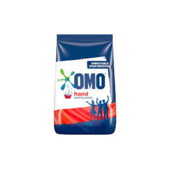 Omo Hand Washing Detergent Powder Sky Cheetah 1kg Advanced Stain Removal, Outstanding Whiteness, Long-lasting Freshness 68736733 (Pack of 3)