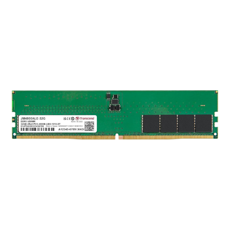 Transcend Desktop Memory Module - 32Gb Ram Ddr5 4800, U-Dimm, 2Rx8 Configuration, 1.1V, Jm4800Ale-32G. 1 Transcend Desktop Memory Module - 32Gb Ram Ddr5 4800, U-Dimm, 2Rx8 Configuration, 1.1V, Jm4800Ale-32G.