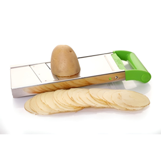 Apex Plain Slicer 2 in 1 Stainless Steel Body Plain Blade and Ripple Blade Abs Handle 450216