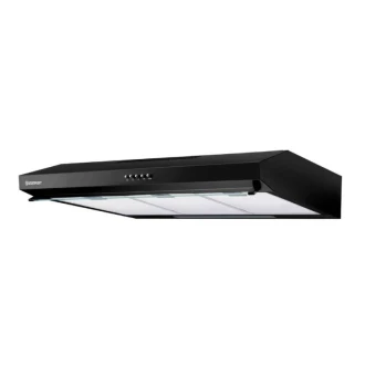 Westpoint Hood Cooker 90cm, 3-Speed Extraction, LED Lighting, Black Glass Finish WEQ-9517.PMN