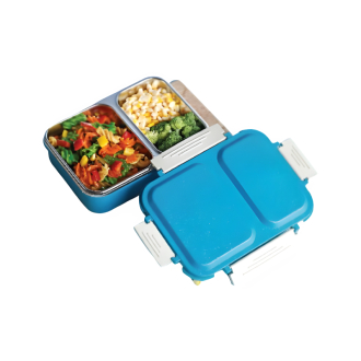 Supermom 2 Partition Lunch Box Plastic Material Leak Proof 573799