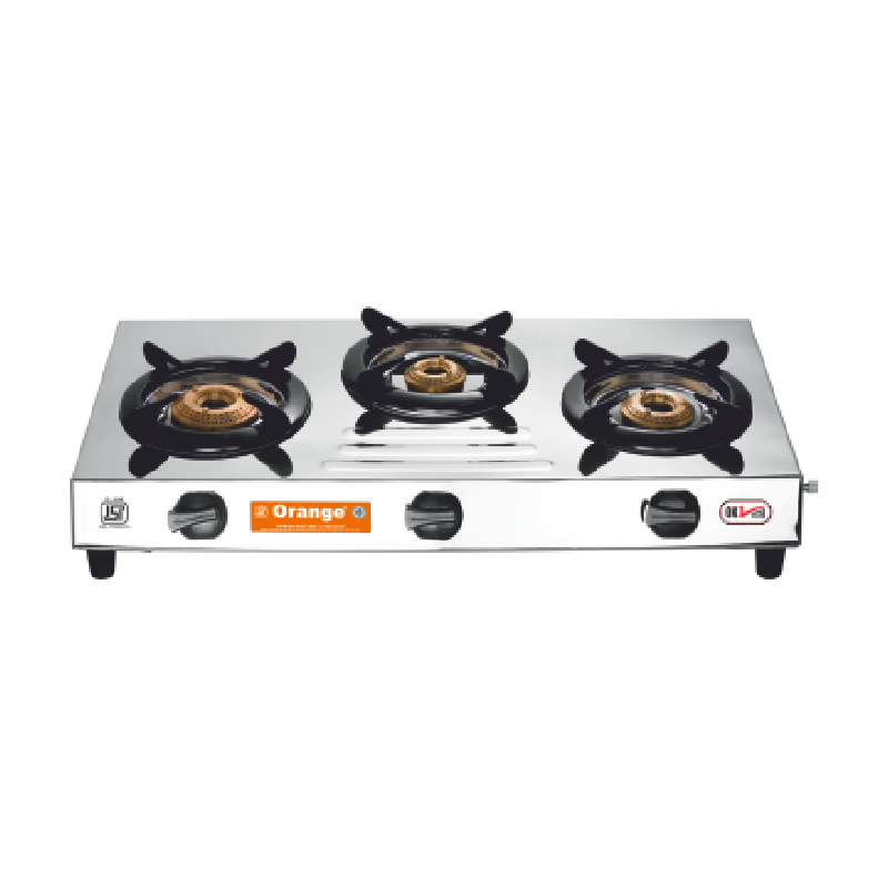 Orange Gas Stove Spectra 301 Jumbo With 3 Burner, Stainless Steel Body Olpg222 1 Orange Gas Stove Spectra 301 Jumbo With 3 Burner, Stainless Steel Body Olpg222