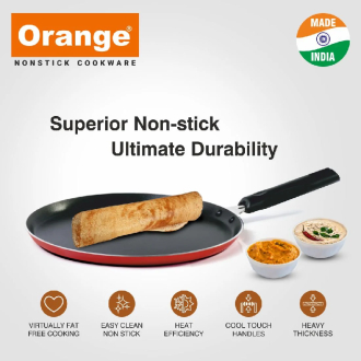 Orange Non-Stick Dosa Tawa 29cm 2.6mm ONSC003