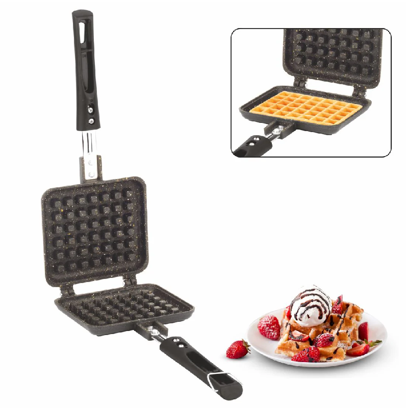 Orange Jumbo Waffle Maker, Non-Stick + Granite Coating Onsc083 2 Orange Jumbo Waffle Maker, Non-Stick + Granite Coating Onsc083