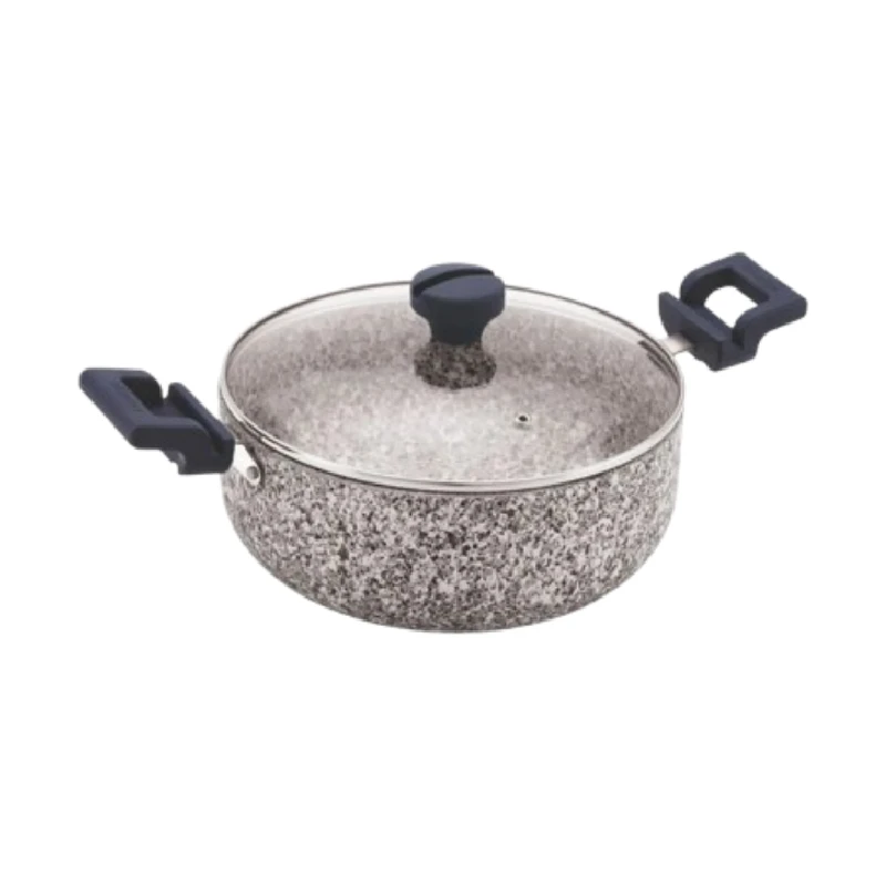 Orange Casserole Stone Finish Nonstick 24Cm With Toughened Glass Lid Rockstar Series Onsc403 1 Orange Casserole Stone Finish Nonstick 24Cm With Toughened Glass Lid Rockstar Series Onsc403