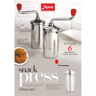 Apex Snack Press Regular, Size No 8 Tambi Machine Stainless Steel Body