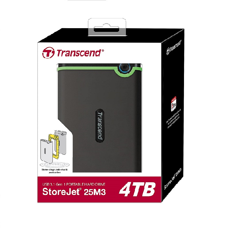 Transcend Usb External Hard Drive 4Tb M3 2.5&Quot; Iron Gray Ts4Tsj25M3S 3 Transcend Usb External Hard Drive 4Tb M3 2.5&Quot; Iron Gray Ts4Tsj25M3S