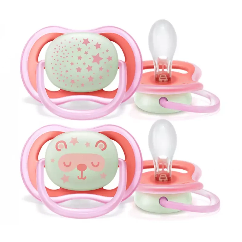 Philips Avent Soother Night Time 2'S 6-18M + Pacifier 376/20 2 Philips Avent Soother Night Time 2'S 6-18M + Pacifier 376/20