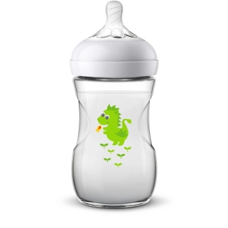 Philips Avent Bottle Natural Dragon 260ml/9oz 2 Holes 1m+ 070/24