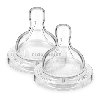 Philips Avent Teat Anti-Colic Newborn Flow 1 Hole 0m+ 2's 631/27