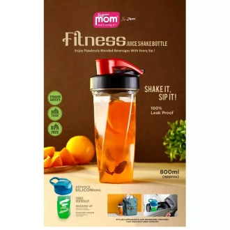 Supermom Fitness Juice Shake Bottle 800ml Plastic Material Leak Proof Lid Bpa Free 573508