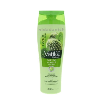 Vatika Shampoo Hair Fall Control, Enriched with Cactus & Gergir Extracts, for Weak Hair, Prone to Hair Fall, 200ml