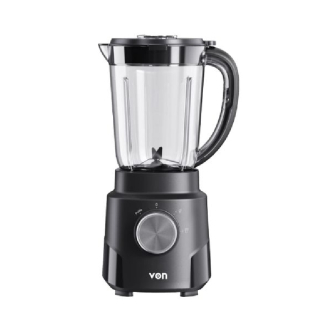 Von Blender 500W with 1.5L Plastic Jar, PTC Protection Black VBP501NLB