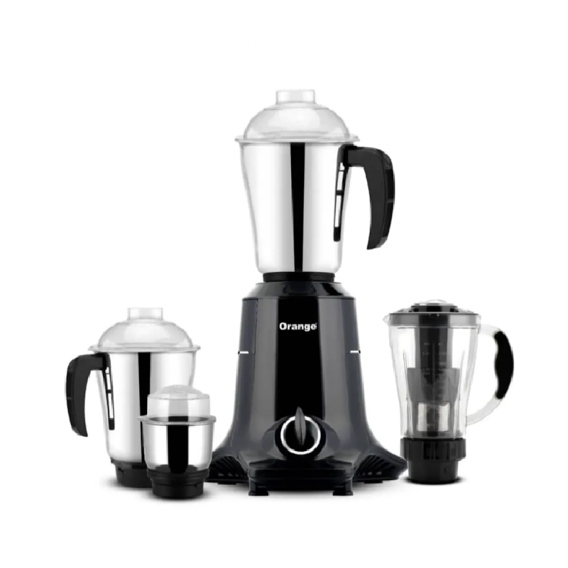 Orange Mixer Grinder 750W With 3Pcs Stainless Steel Jars, 1 Polycarbonate Juice Jar, Black Octa 4 1 Orange Mixer Grinder 750W With 3Pcs Stainless Steel Jars, 1 Polycarbonate Juice Jar, Black Octa 4