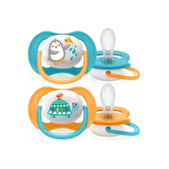 Philips Avent Soother Ultra Air Animals for Boy 6-18m 2's 080/07