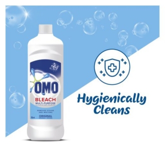 Omo Multipurpose Bleach Regular 700ml Removes Tough Stains and Kills 99.9% of Germs 68689555 (Pack Of 3)