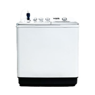 Von Washing Machine 13kg Twin Tub, Semi-Automatic, White VWM-13AHK