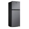 Von Refrigerator 138L Double Door, Top Freezer with Mechanical Temperature Control, Inox VRT-138DRHX